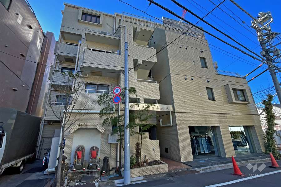 パーク代々木上原の外観(南西側から)