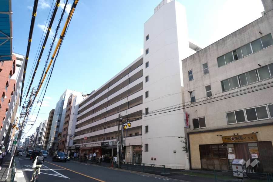 マンションニュー恵比寿の外観（北西側から）