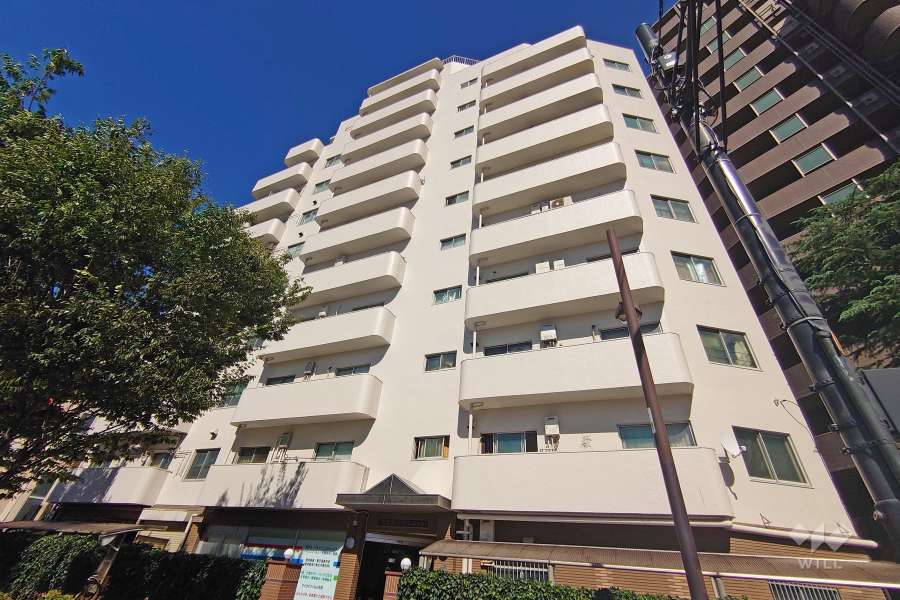 中野坂上マンションの外観（南西側から）