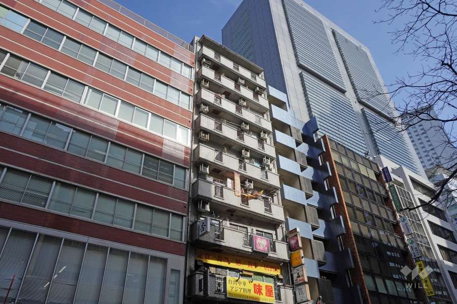ＧＳハイム新宿南口佐藤ビルの外観（北西側から）