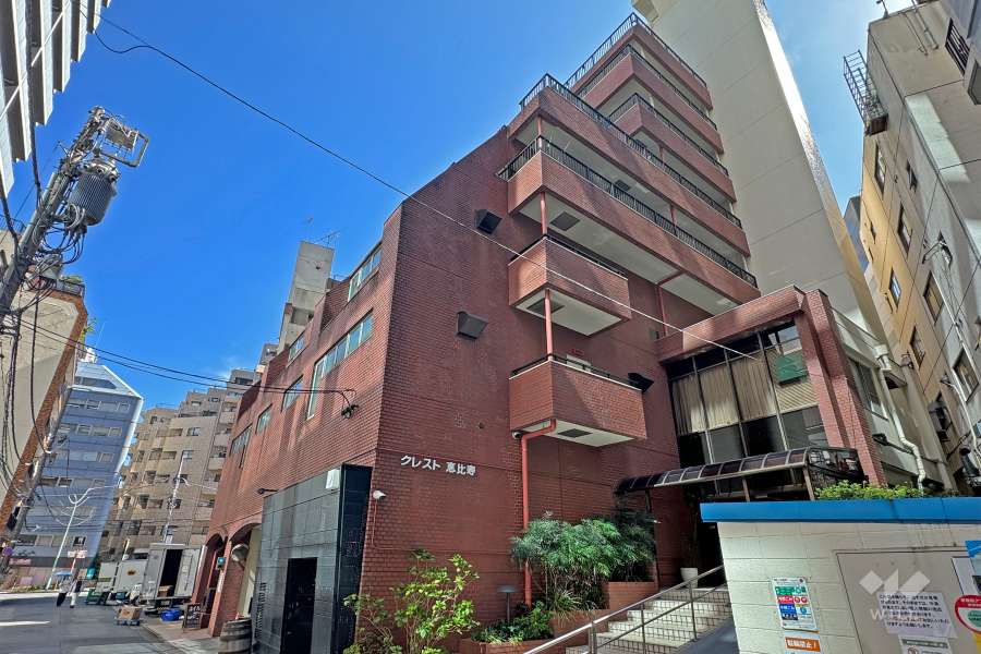 クレスト恵比寿の外観（北西側から）