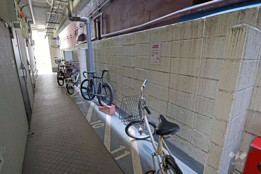 マンションの敷地内駐輪場