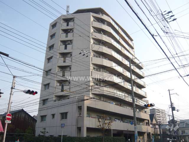 パレス尼崎の外観（北西側から）