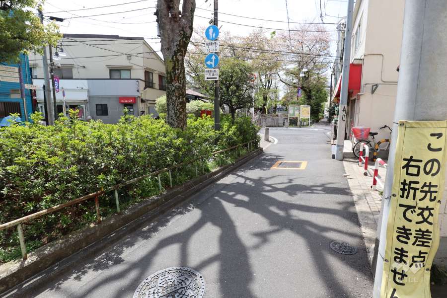 敷地南側の前面道路