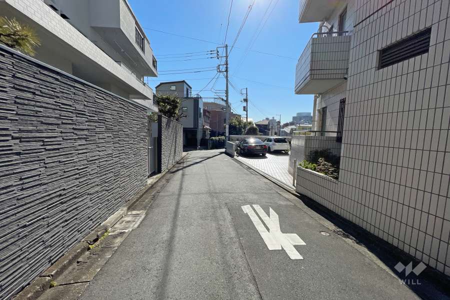 敷地北東側の前面道路