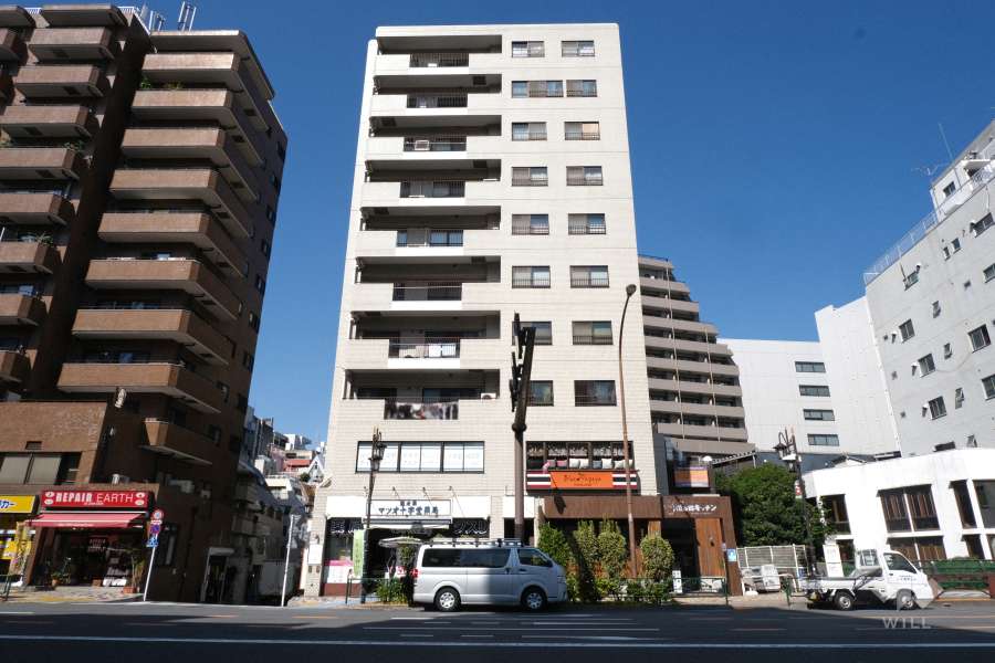 ヴェラハイツ恵比寿東の外観（南東側から）