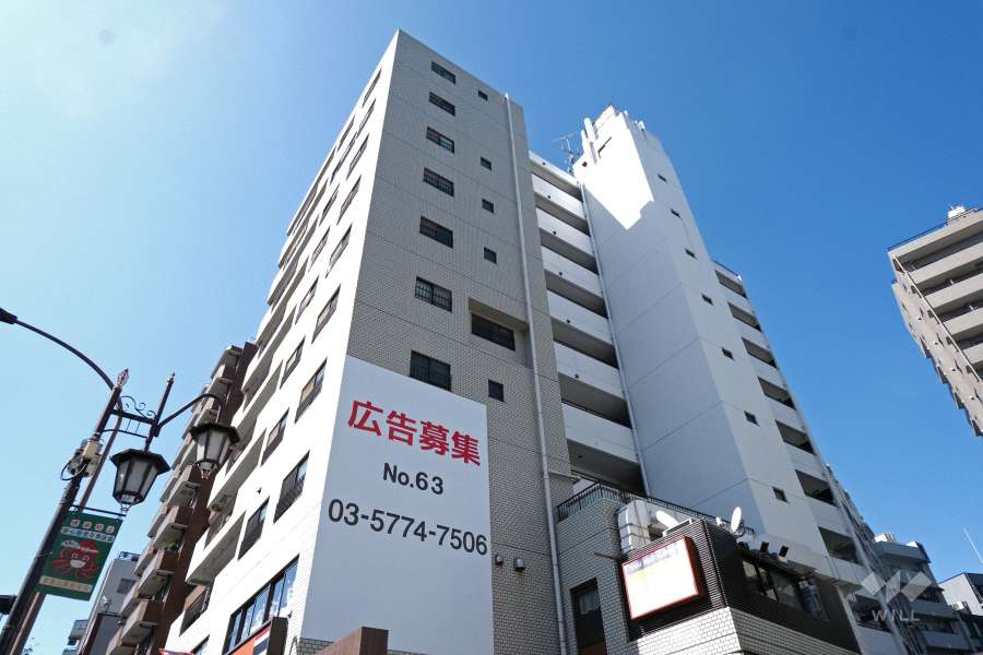 ヴェラハイツ恵比寿東の外観（南東側から）