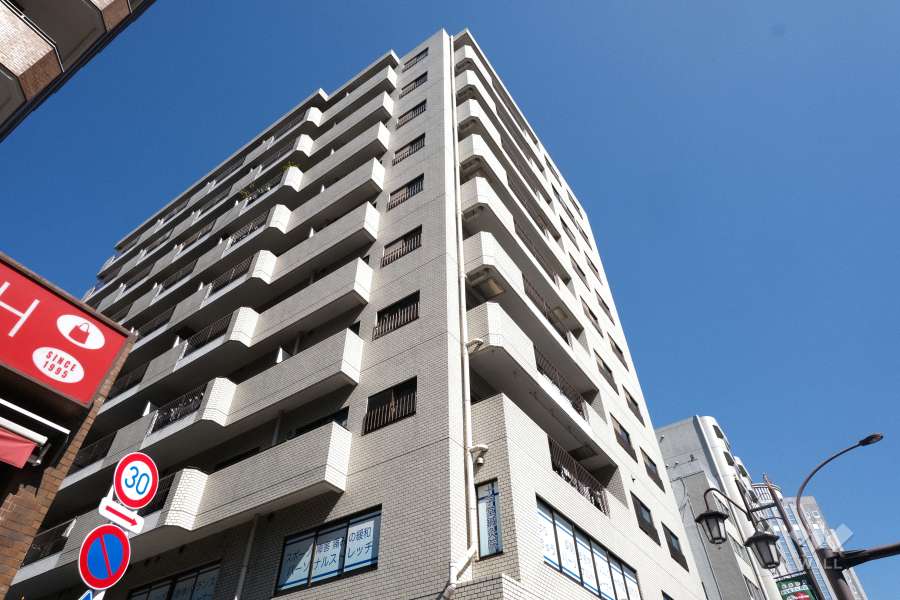 ヴェラハイツ恵比寿東の外観（南西側から）