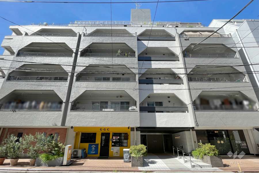 代々木いずみマンションの外観（北東側から）　