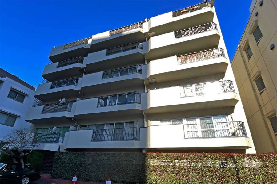 パシフィック松濤マンションの外観（南東側から）