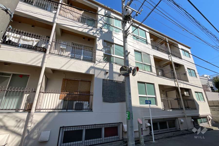 代々木パールハイツの外観（西側から）