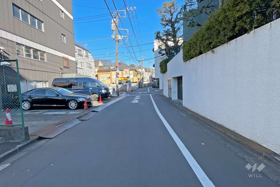 敷地の北側道路