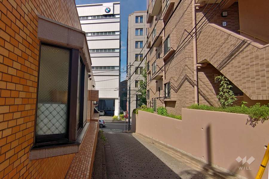 敷地北側の前面道路（東側から）