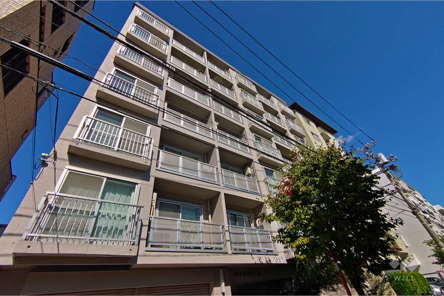 フラットＡの外観（南西側から）