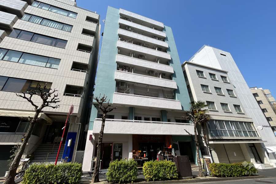 恵比寿フラワーマンションの外観（南東側から）