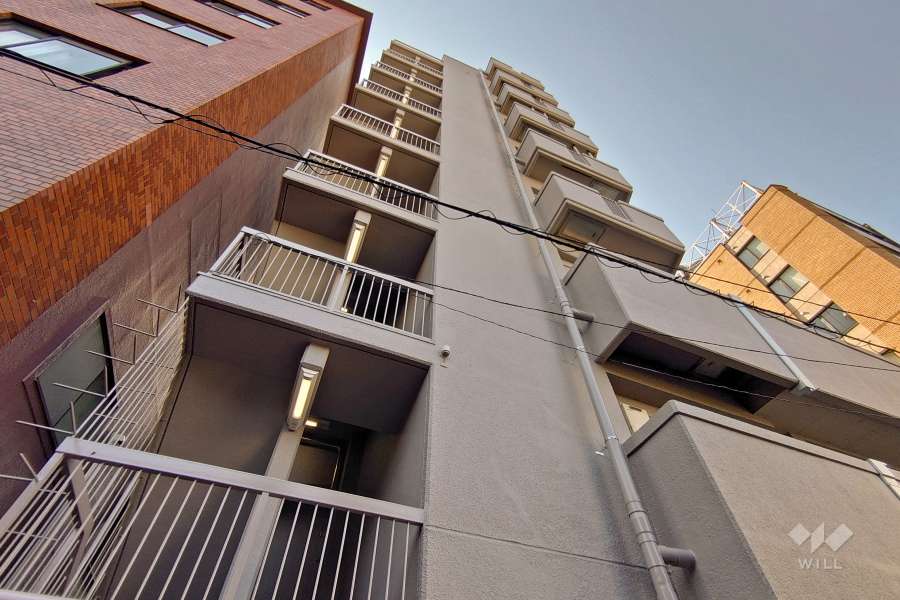 神泉ハイツの外観（東側から）