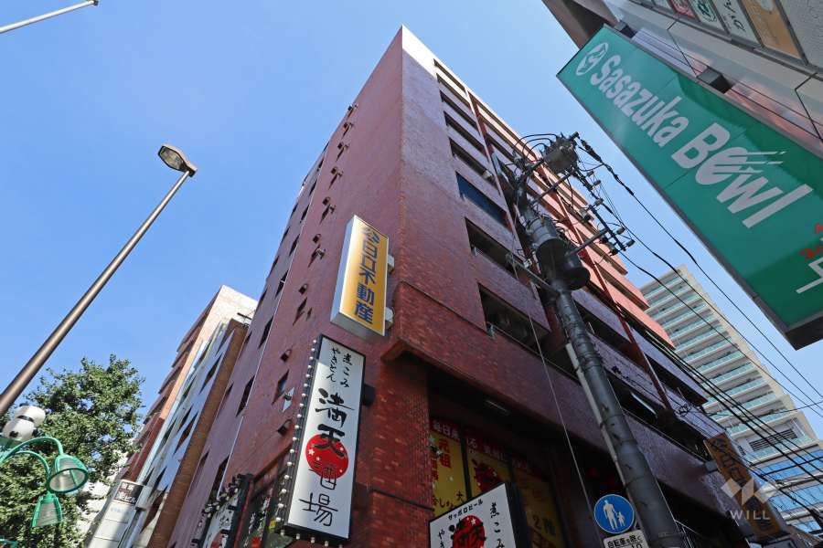 ルミエール笹塚の外観（北西側から）