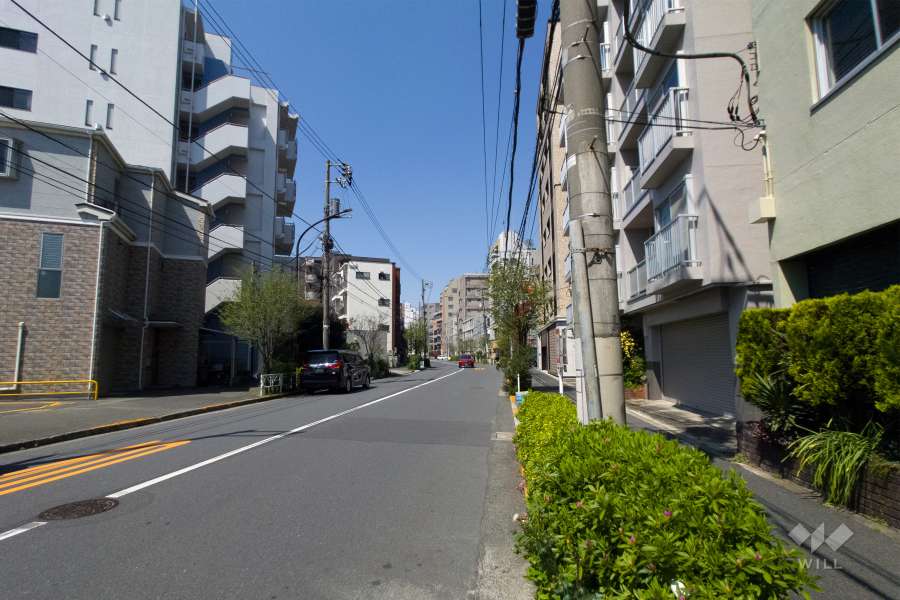 敷地南側前面道路