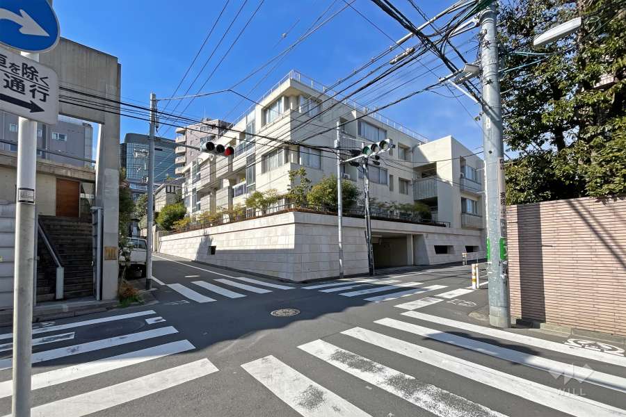 陽輪台松濤の遠景。