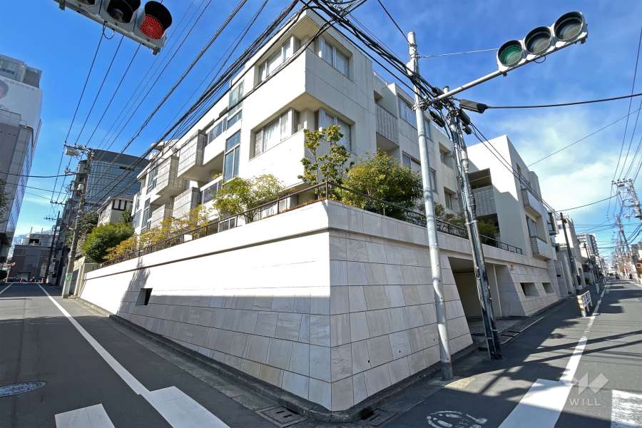 陽輪台松濤の外観（東側から）