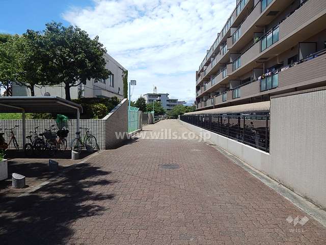 敷地南側の前面道路