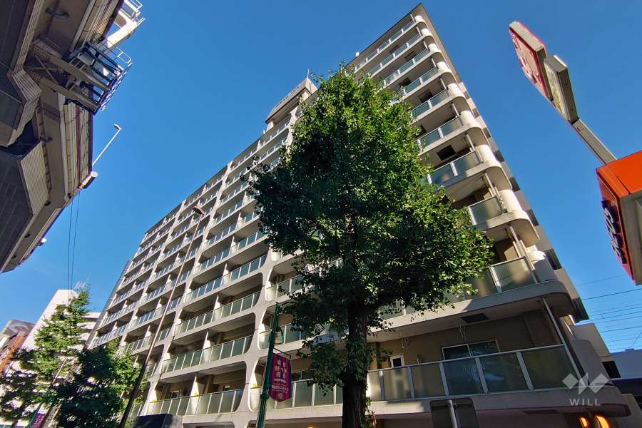 笹塚サンハイツの外観（北西側から）