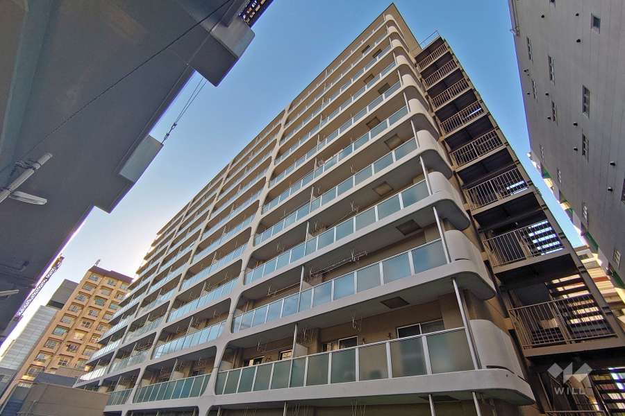 笹塚サンハイツの外観（南東側から）