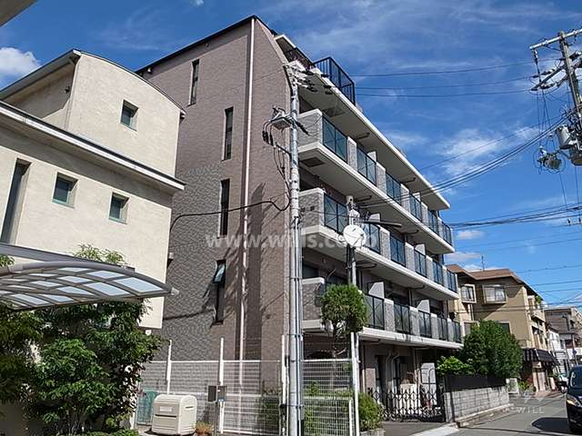 エスト武庫之荘パークサイドの外観（南西側から）