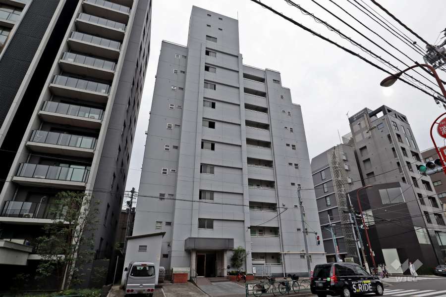 恵比寿ハイツの外観（北東側から）