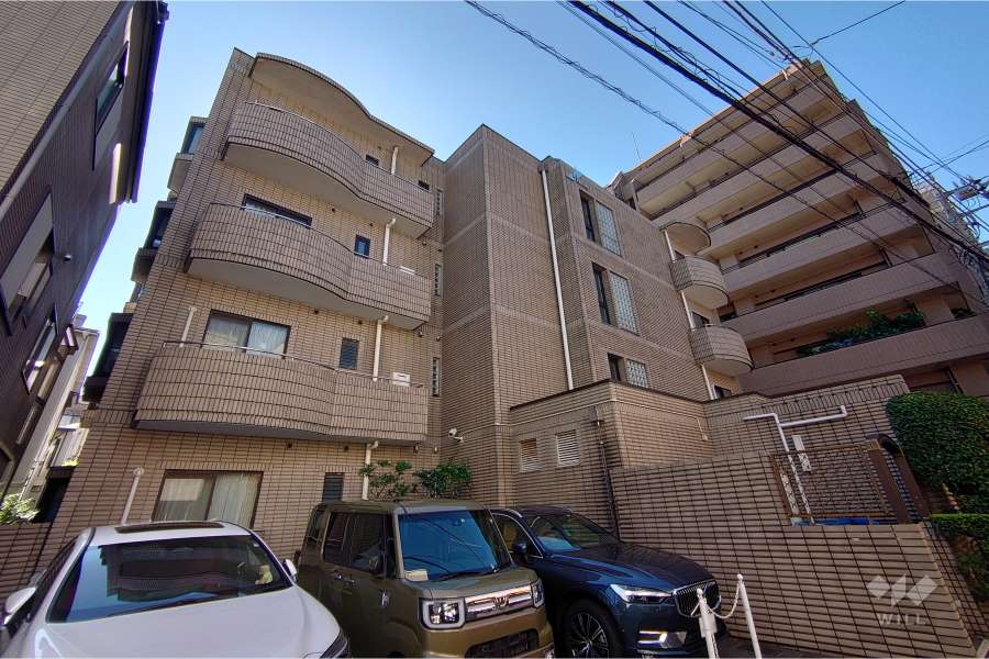 ユニーブル広尾の外観（北東側から）