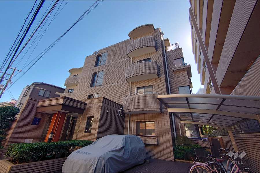 ユニーブル広尾の外観（北西側から）