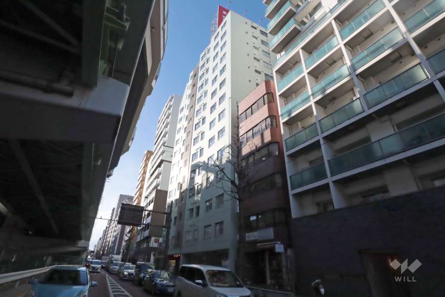 パールハイツ笹塚の外観写真(南東側から)