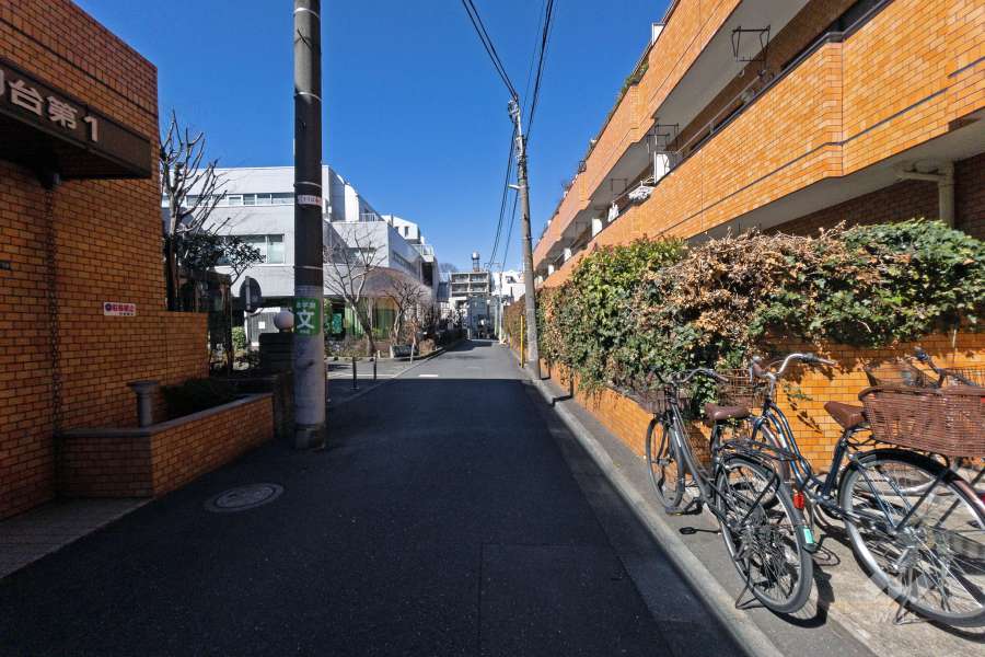 敷地南西側前面道路