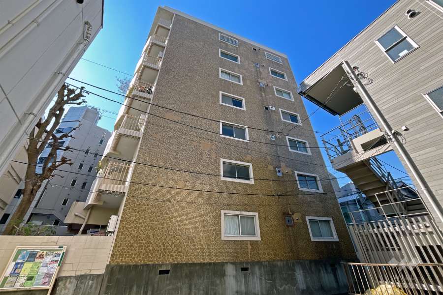 メゾンドール代々木の外観（東側から）