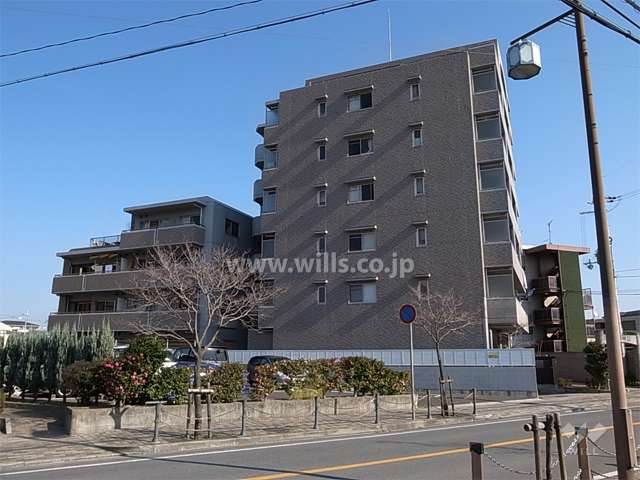 エーベル園田・田能の外観（西側から）