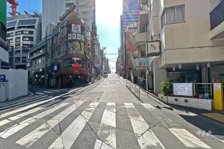 敷地東側の前面道路
