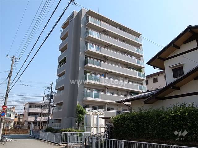 エーベル武庫之荘弐番館の外観（南西側から）