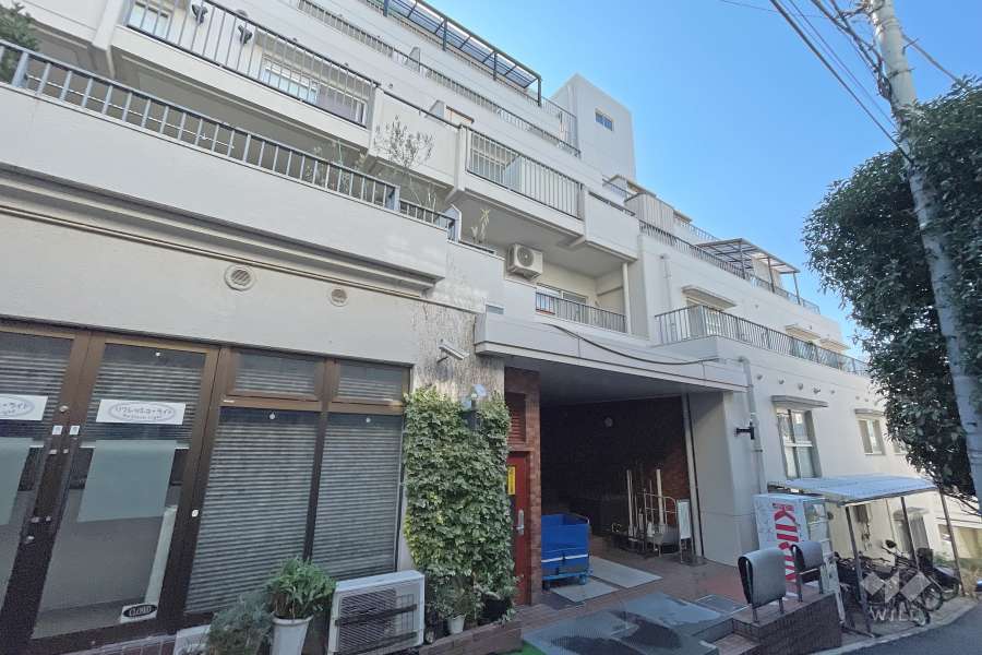 エルアルカサル渋谷夢想庵の外観（東側から）