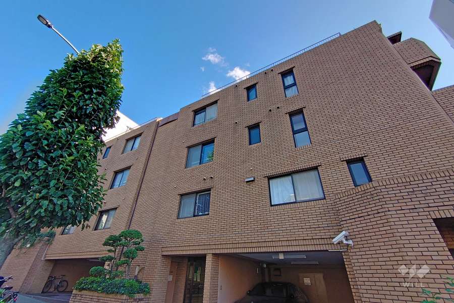 ハイネス代々木上原の外観（北西側から）