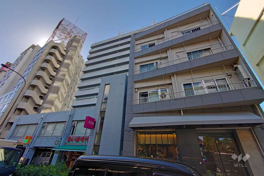 初台ハイツの外観（南東側から）