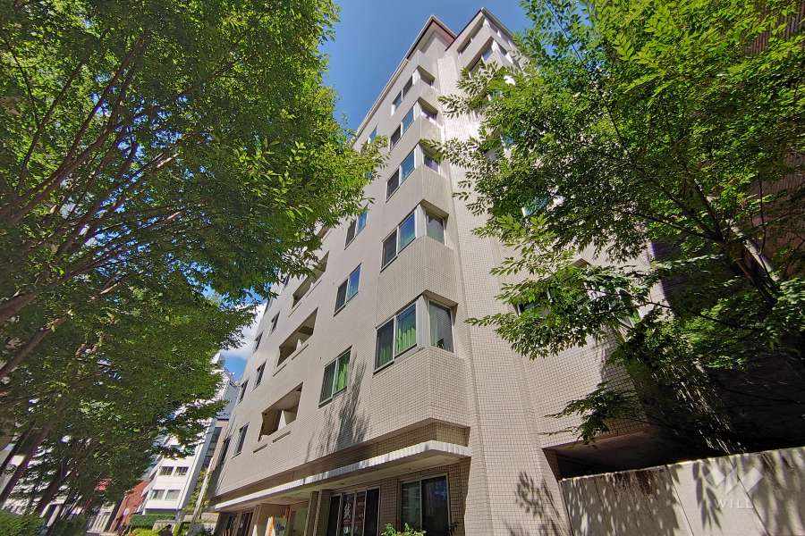 アンクレール初台の外観（南西側から）