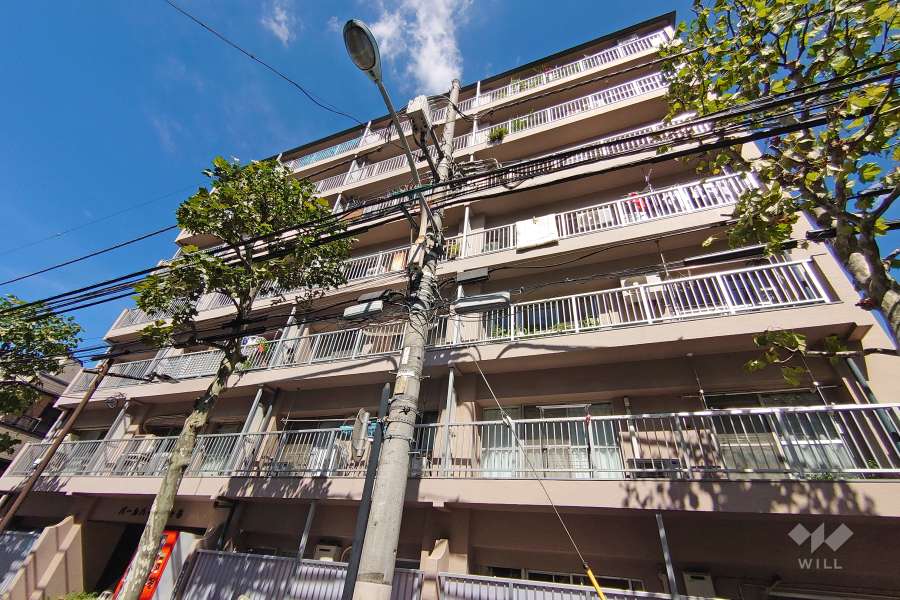 パールハイツ幡ヶ谷の外観（南東側から）