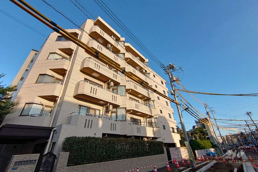 パーセル大山町の外観（北西側から）