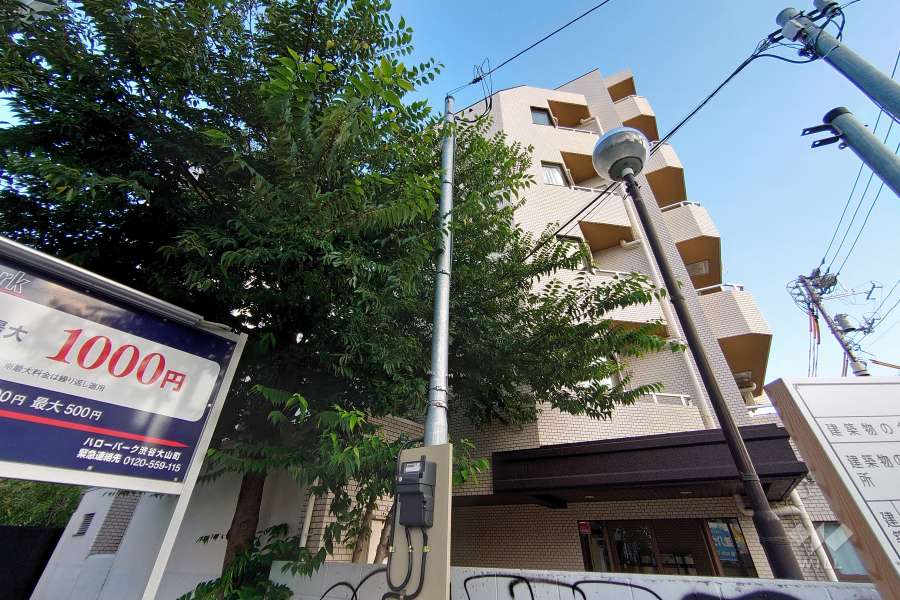 パーセル大山町の外観（北東側から）