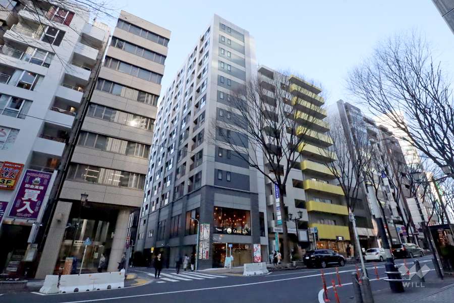 プレミスト渋谷宮益坂の外観(南西側から)