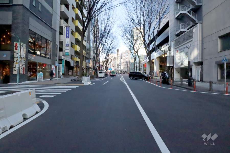 敷地南側の前面道路