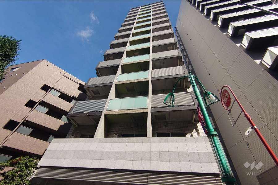 プレールドゥーク笹塚２の外観（南東側から）