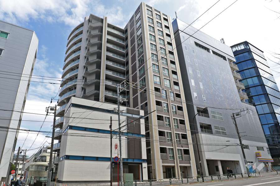 クレヴィア原宿の外観（北西側から）