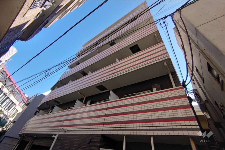 プレミアムキューブ広尾の外観（北西側から）