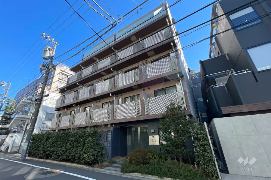 スカイコート渋谷北参道の外観（南西側から）